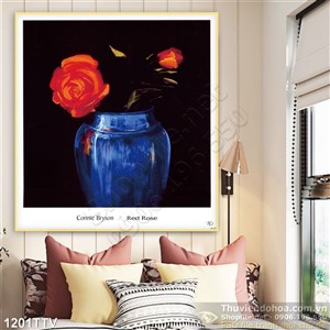 Tranh tĩnh vật hoa quả sơn dầu trang trí phòng khách