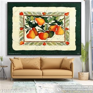 Tranh tĩnh vật hoa quả sơn dầu nghệ thuật