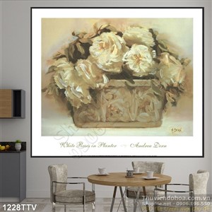 Tranh tĩnh vật hoa quả sơn dầu nghệ thuật