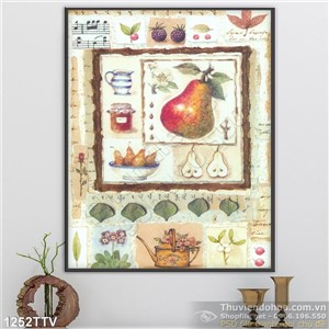 Tranh tĩnh vật hoa quả sơn dầu nghệ thuật