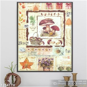 Tranh tĩnh vật hoa quả sơn dầu trang trí phòng bếp