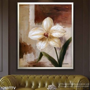 Tranh tĩnh vật hoa quả sơn dầu trang trí phòng ngủ