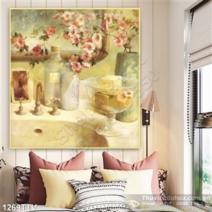 Tranh tĩnh vật hoa quả sơn dầu nghệ thuật