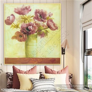 Tranh tĩnh vật hoa quả sơn dầu trang trí nghệ thuật