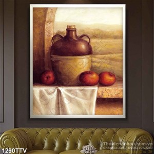 Tranh tĩnh vật hoa quả sơn dầu nghệ thuật
