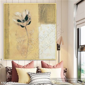 Tranh tĩnh vật hoa quả sơn dầu in gạch