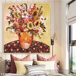 Tranh tĩnh vật hoa quả sơn dầu nghệ thuật