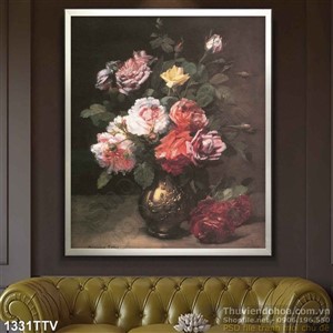 Tranh tĩnh vật hoa quả sơn dầu độc đáo