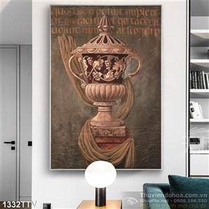 Tranh tĩnh vật hoa quả sơn dầu trang trí