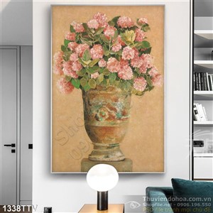 Tranh tĩnh vật hoa quả sơn dầu trang trí phòng khách