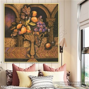 Tranh tĩnh vật hoa quả sơn dầu nghệ thuật
