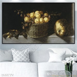 Tranh tĩnh vật hoa quả sơn dầu nghệ thuật