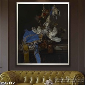 Tranh tĩnh vật hoa quả sơn dầu trang trí