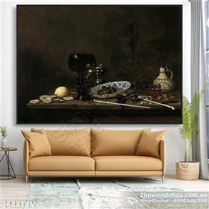 Tranh tĩnh vật hoa quả sơn dầu nghệ thuật