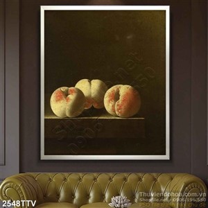 Tranh tĩnh vật hoa quả sơn dầu trang trí đẹp
