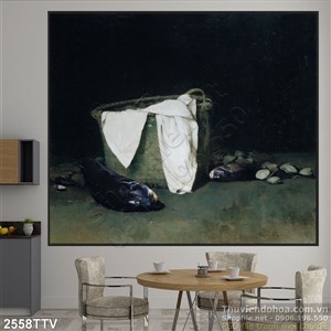 Tranh tĩnh vật hoa quả sơn dầu treo tường đẹp