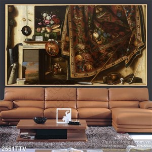 Tranh tĩnh vật hoa quả sơn dầu trang trí đẹp