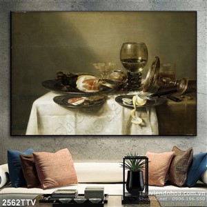 Tranh tĩnh vật hoa quả sơn dầu nghệ thuật