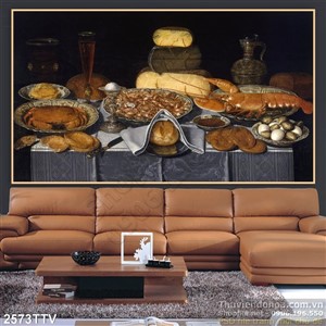 Tranh tĩnh vật hoa quả sơn dầu độc đáo