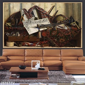 Tranh tĩnh vật hoa quả sơn dầu độc đáo