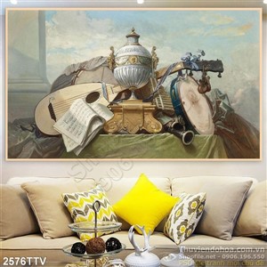 Tranh tĩnh vật hoa quả sơn dầu nghệ thuật Châu Âu