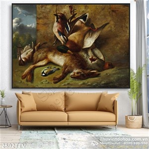 Tranh tĩnh vật hoa quả sơn dầu nghệ thuật treo tường