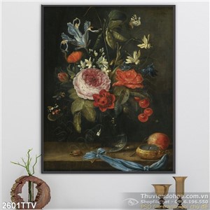 Tranh tĩnh vật hoa quả sơn dầu độc đáo