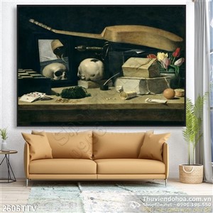 Tranh tĩnh vật hoa quả sơn dầu độc đáo đẹp