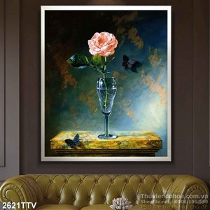 Tranh tĩnh vật hoa quả sơn dầu trang trí đẹp