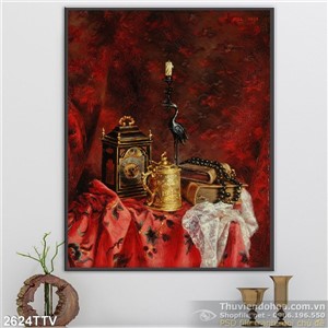 Tranh tĩnh vật hoa quả sơn dầu nghệ thuật đẹp