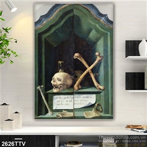 Tranh tĩnh vật hoa quả sơn dầu trang trí tường