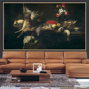 Tranh tĩnh vật hoa quả sơn dầu nghệ thuật đẹp