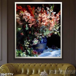 Tranh tĩnh vật hoa quả sơn dầu nghệ thuật đẹp