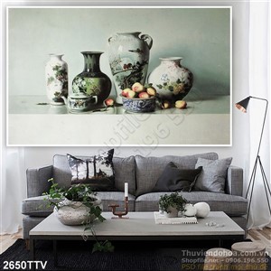 Tranh tĩnh vật hoa quả sơn dầu trang trí đẹp