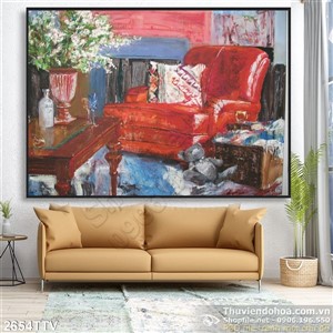 Tranh tĩnh vật hoa quả sơn dầu