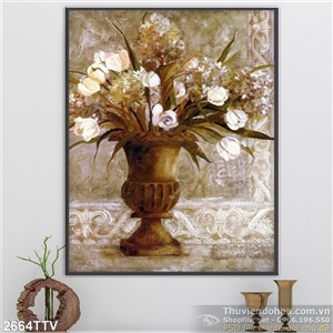 Tranh tĩnh vật hoa quả sơn dầu trang trí