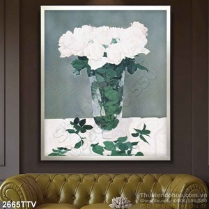 Tranh tĩnh vật hoa quả sơn dầu trang trí đẹp
