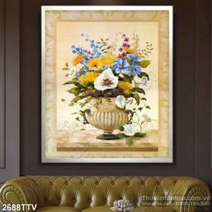 Tranh tĩnh vật hoa quả sơn dầu nghệ thuật đẹp