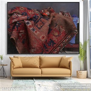 Tranh tĩnh vật hoa quả sơn dầu trang trí treo tường