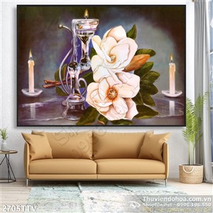 Tranh tĩnh vật hoa quả sơn dầu nghệ thuật