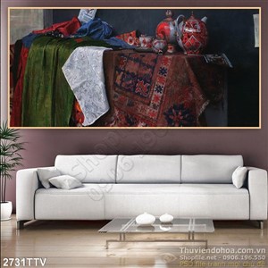 Tranh tĩnh vật hoa quả sơn dầu đẹp