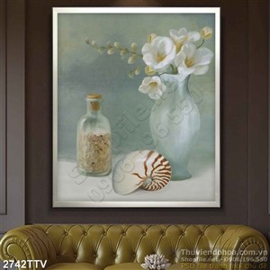 Tranh tĩnh vật hoa quả sơn dầu trang trí đẹp