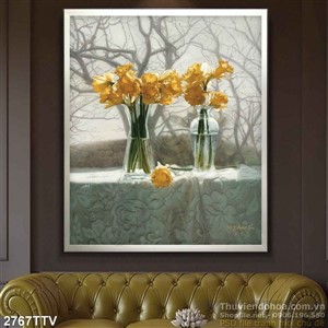 Tranh tĩnh vật hoa quả sơn dầu độc đáo