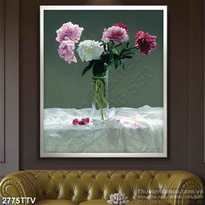 Tranh tĩnh vật hoa quả sơn dầu trag trí đẹp