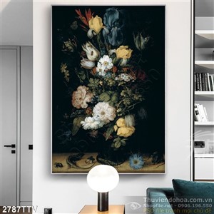 Tranh tĩnh vật hoa quả sơn dầu nghệ thuật đẹp