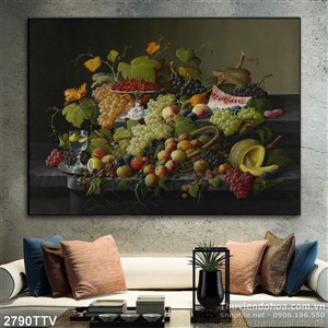 Tranh tĩnh vật hoa quả sơn dầu đặc sắc