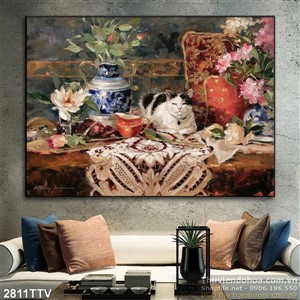 Tranh tĩnh vật hoa quả sơn dầu độc đáo