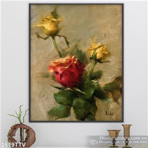 Tranh tĩnh vật hoa quả sơn dầu đẹp