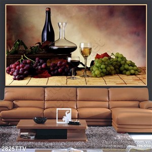 Tranh tĩnh vật hoa quả sơn dầu nghệ thuật đẹp