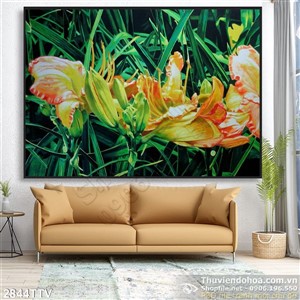 Tranh tĩnh vật hoa quả sơn dầu trang trí treo tường